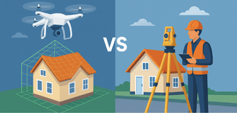 3D Modellierung vs. traditionelle Vermessung: Wie Drohnenvermessung und Photogrammetrie die Solarplanung revolutionieren - Render-a