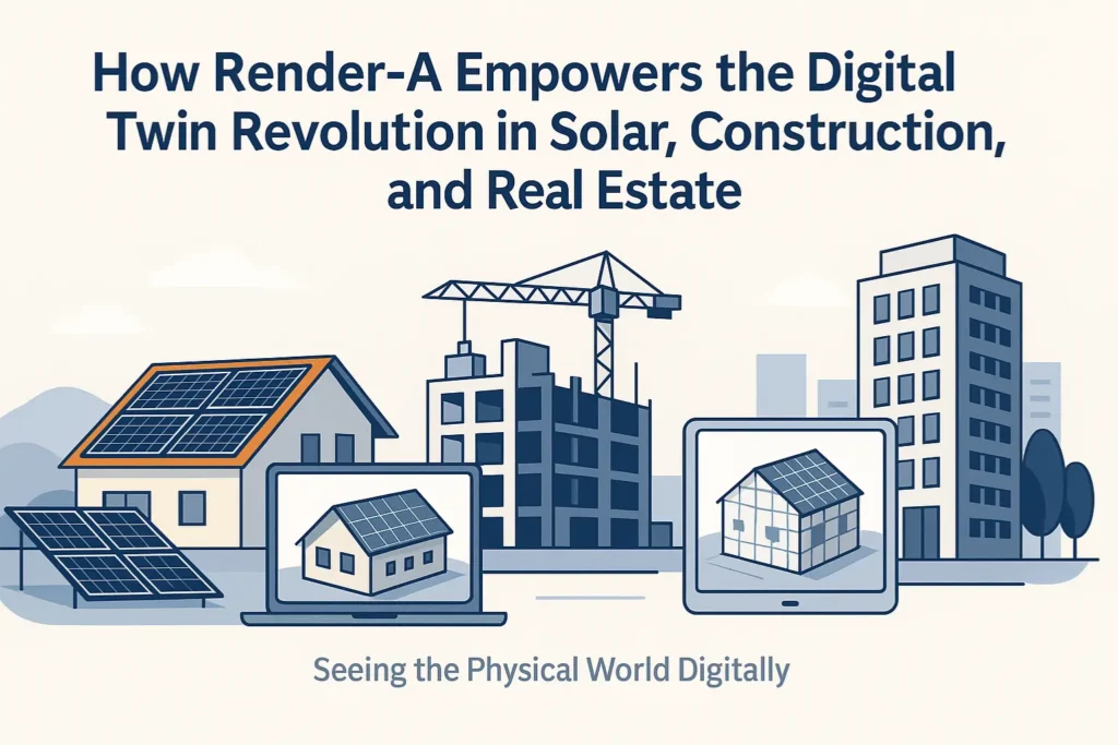 How Render-a Empowers the Digital Twin Revolution in Solar, Construction, and Real Estate - Render-a
