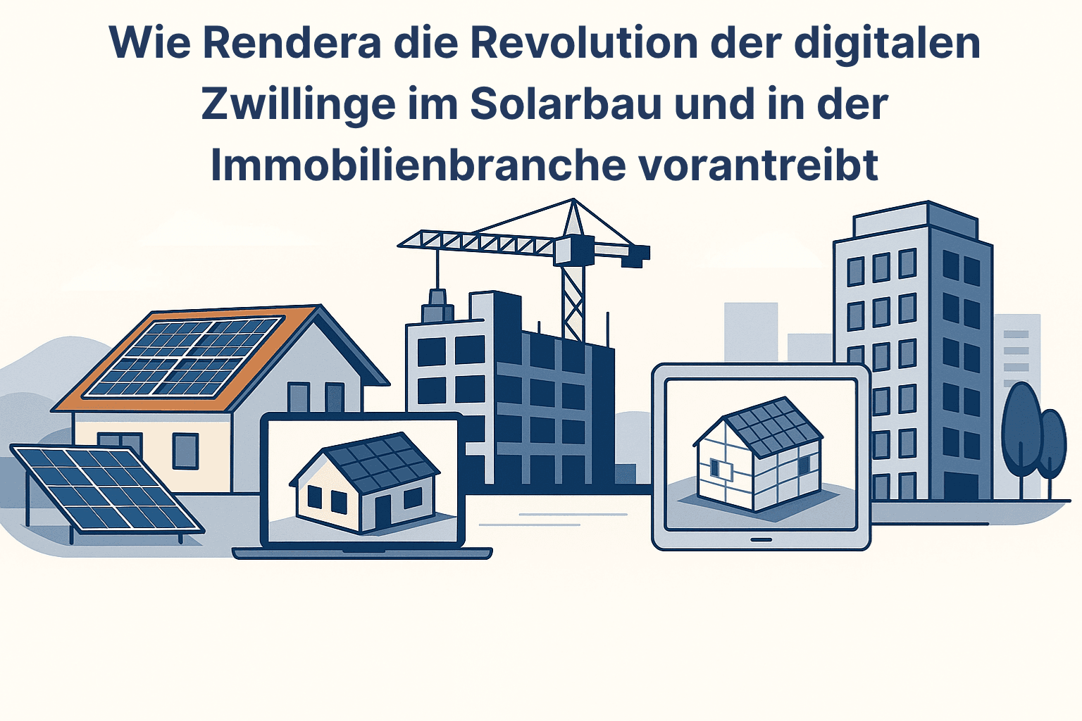Wie Rendera die Revolution des Digitaler Zwilling in der Solar, Bau und Immobilienbranche vorantreibt - Render-a