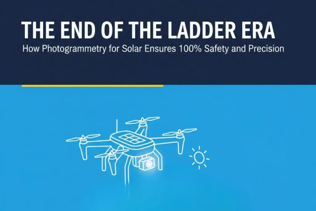 The End of the Ladder Era: How Photogrammetry for Solar Ensures 100% Safety and Precision - Render-a