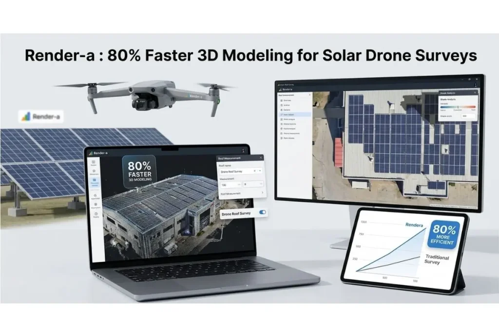 How Solar Drone Survey Software is Revolutionizing Preliminary Design and Estimation - Render-a