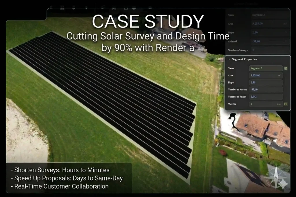 Case Study: Cutting Solar Survey and Design Time by 90% with Render-a - Render-a