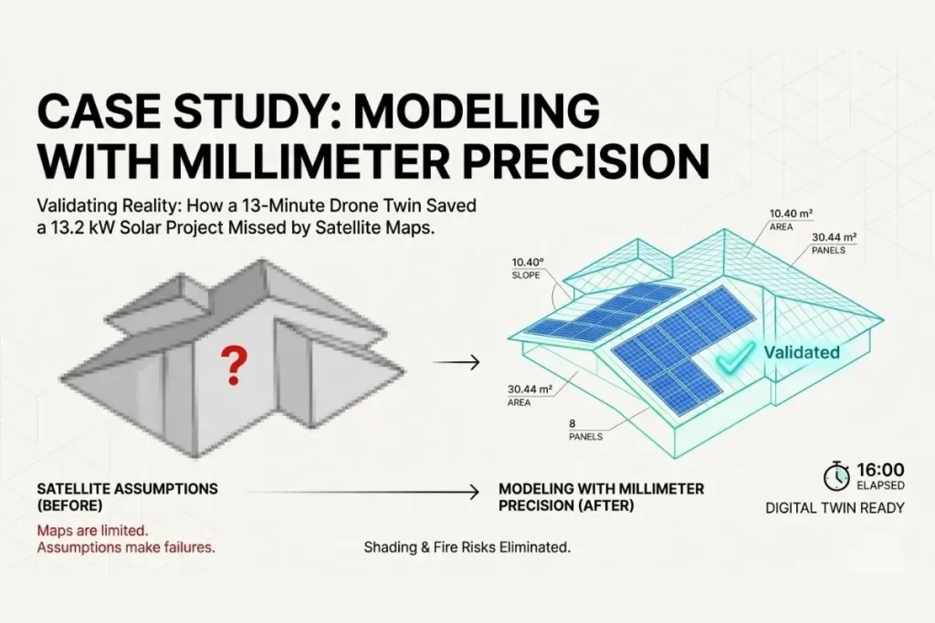 Case Study: Why Modeling with Millimeter Precision Outperforms Satellite Maps for a 13.2 kW Solar Project - Render-a
