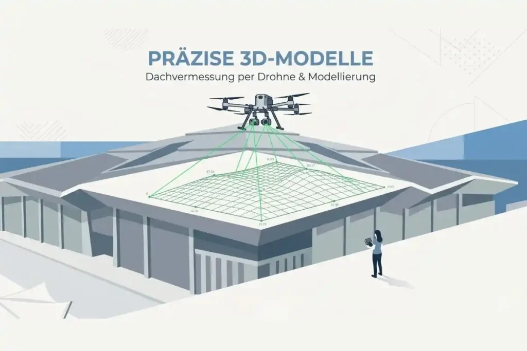 Können durch eine Dachvermessung per Drohne präzise 3D-Modelle von Gebäuden erstellt werden? - Render-a