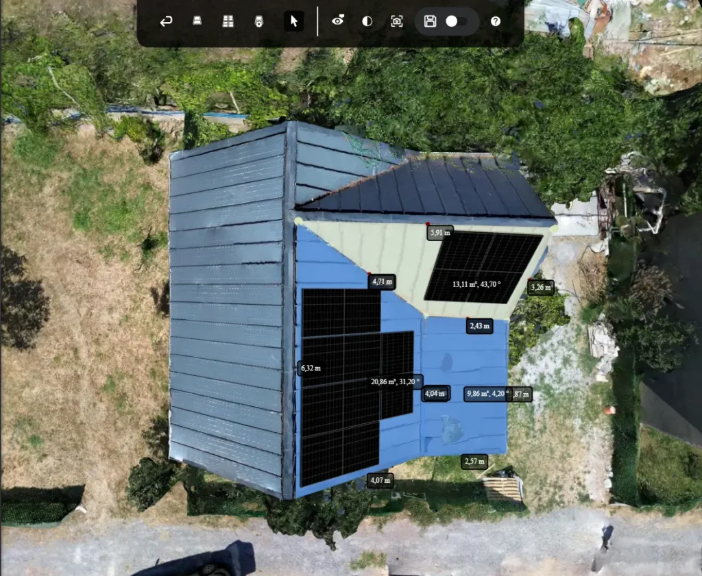 3D roof modeling