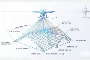 High-precision 3D roof mapping through professional drone surveying
