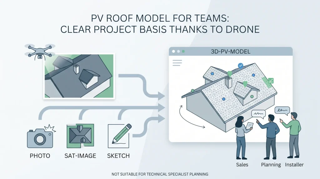 3D Roof Models from Drone Imagery for Solar Project Preparation - Render-a